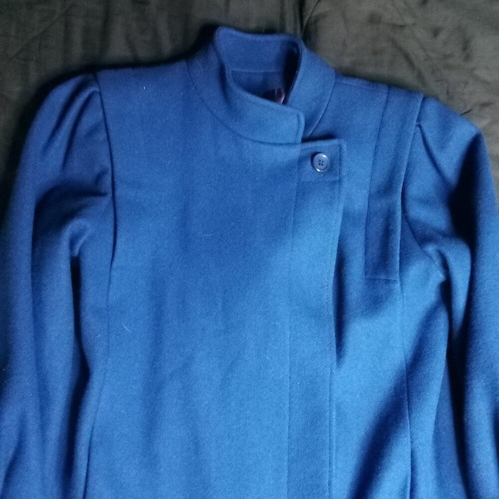 Vintage 60s Jill Jr. Wool Overcoat Blue ILGWU